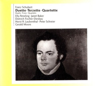 SCHUBERT Vocal Duets, Trios, Quartets / Ameling, Baker, etc (2 CDs, 1998, MHS)