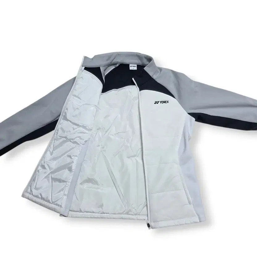 Yonex Padding Training Jacket - White/Gray, Size … - image 6