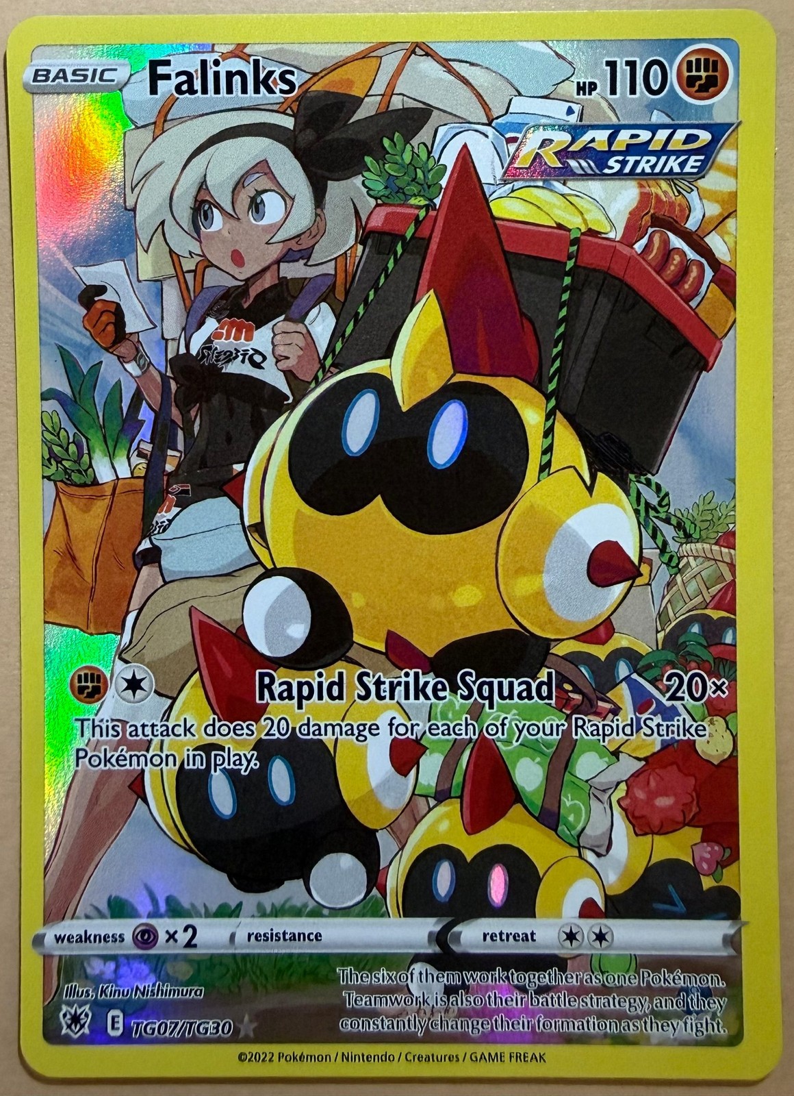 Falinks TG07/TG30 SWSH10: Astral Radiance Trainer Gallery Pokemon NM Holofoil