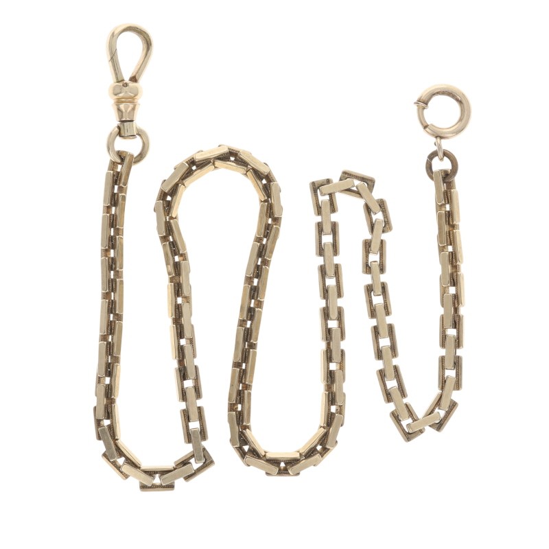 Simmons Art Deco Rectangular Box Link Pocket Watc… - image 1