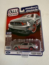 Auto World Ford Mustang Boss 302 Laguna Seca Ingot Silver/Red N76
