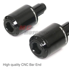 ATOM Black Bar End Cap Plugs For Kawasaki ZX-14 ZZR1400 Ninja ZX-14R 06 07 08