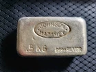 Johnson Matthey (.5kg) Half Kilo Vintage Australian  Silver Bar