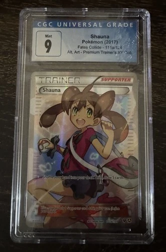 Shauna Pokémon 2017 Fates Collide 111a/124 Premium Trainer's XY Collection CGC 9