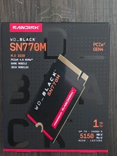 WD BLACK 1TB SN770M M.2 2230 NVMe SSD WDS100T3X0G-00CHY0