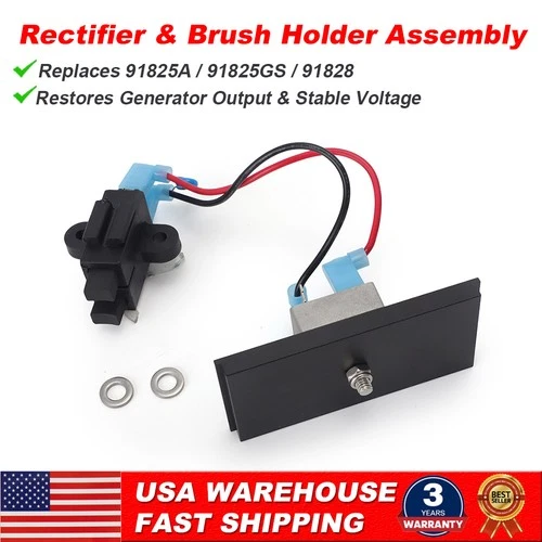 91825GS Rectifier Brush Holder Assembly Voltage Regulator for Briggs & Stratton