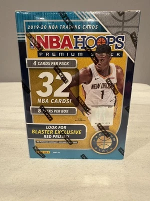 2019-20 Panini NBA Hoops Premium Stock Factory Sealed Blue Blaster Box