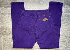 Vintage Wranglers Women's Cowboy Cut Slim Fit Style 14MWZPS Purple Size 11x34