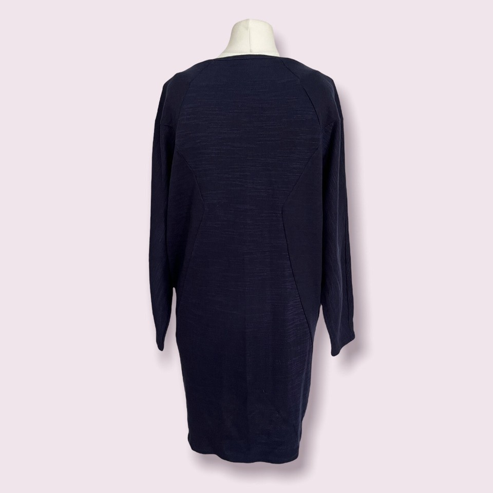 Whistles Jumper Dress Size 6 Cocoon Balloon Style Navy Blue Knit eBay