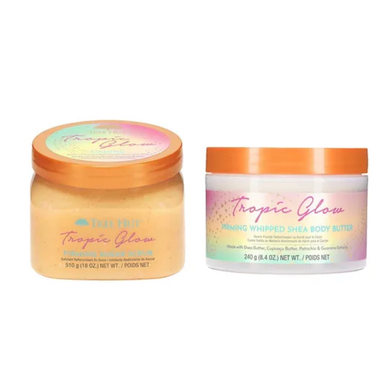 Tree Hut TROPIC GLOW Shea Sugar Scrub & Whipped Body Butter Duo