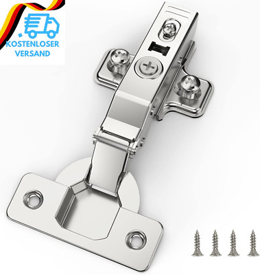 Furniware 2 Stück Schrankscharniere, Öffnungswinkel 110° Mit Hydraulisch Feder P