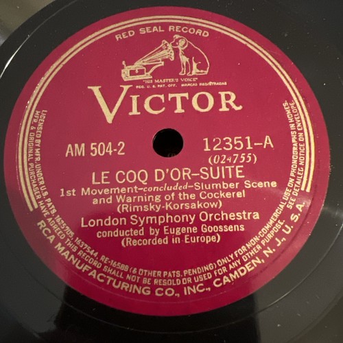 Set Of 2 Rimsky-Korsakoff - Le Coq D'Or Suite - Goossens 78 Rpm Victor Records - Picture 5 of 11