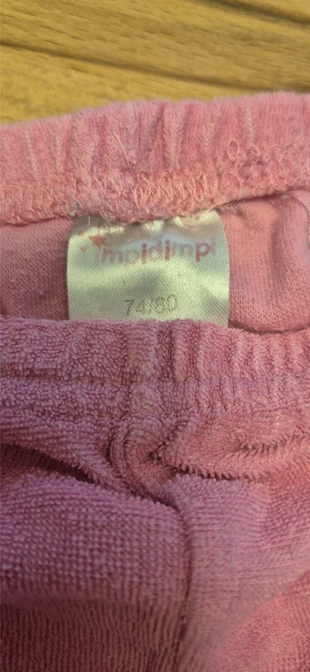 Kinderkleidung Gr. 74/80 Schlafanzug Rosa/Weiß mit Schmetterlingsmotiv von Impid - Bild 3 von 4