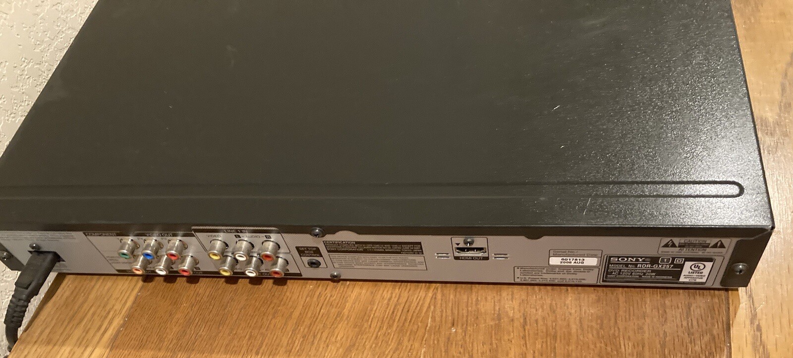 Sony RDRGX257 DVD Recorder Player 1080p HDMI Record TV To DVD No Remote eBay