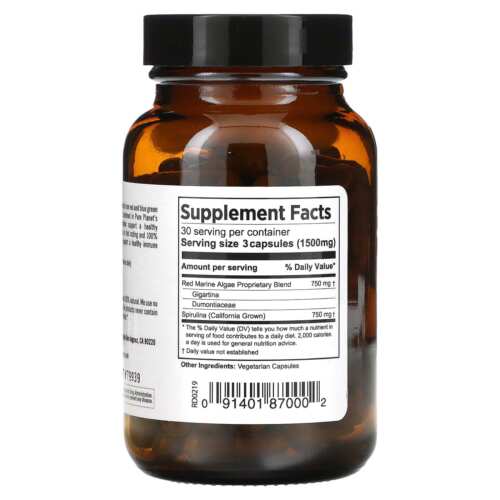 2 X Pure Planet, Red Marine Algae Plus, 90 Vegetarian Capsules - Picture 2 of 2