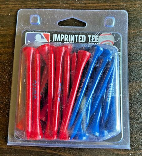 Chicago Cubs Golf Tees Lot 50 Pack Red & Blue Baseball Fun  - Picture 1 of 1