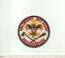 EC SCOUT BSA WILLIAM WRIGHT RESERVATION CAMP PATCH TWIN CITY CNCL INDIANA MERGED