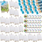 312 Pcs Paint Set Includes 24 Pcs 8 x 10 Inch Canvases 24 Pcs 7 x 9.5 Inch Wo.