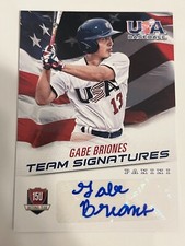 GABE BRIONES 2015 Panini USA Baseball Box Set AUTO #'d/299