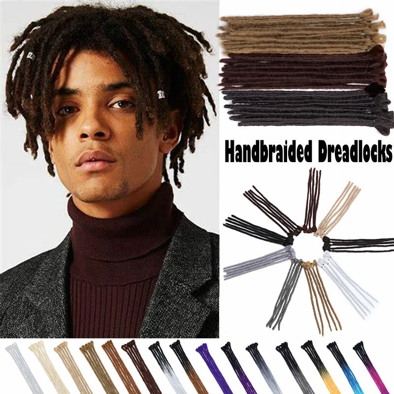 Dreadlock For Men Thick Soft Dreadlocks Hair Extension 100% Handmade Dread  Locks