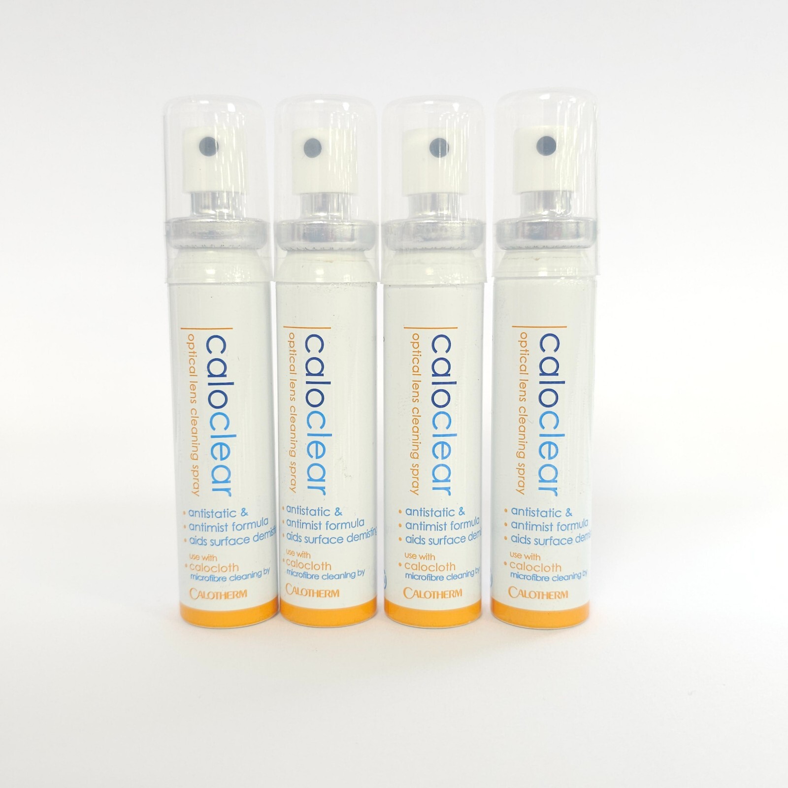 4 x Calotherm CaloCLEAR Lens sprays 25ml alcohol/solvent free