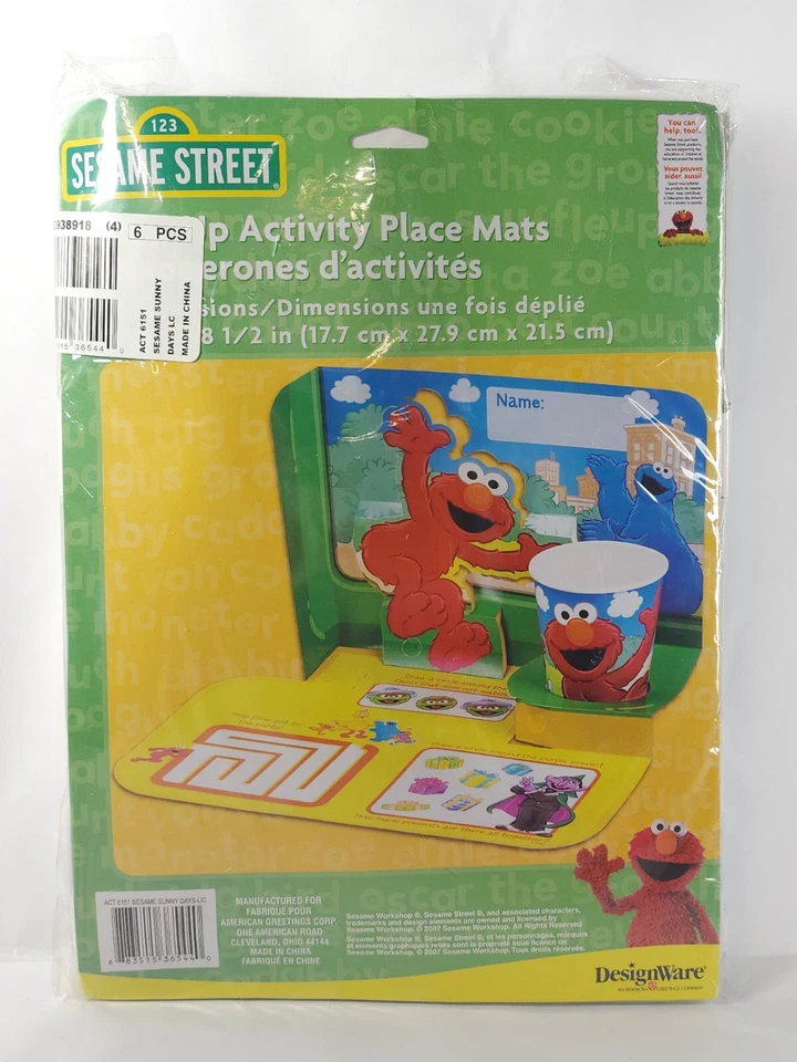 24 Sesame Street Sunny Days Pop Up Actividad Colchonetas Fiesta Elmo (seis paquetes de 4) Foto 2 de 4