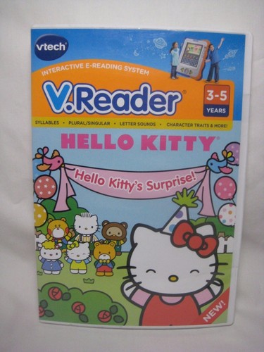 Hello Kitty's Surprise VTech V.Reader Interactive Reading Games 3-5 ...