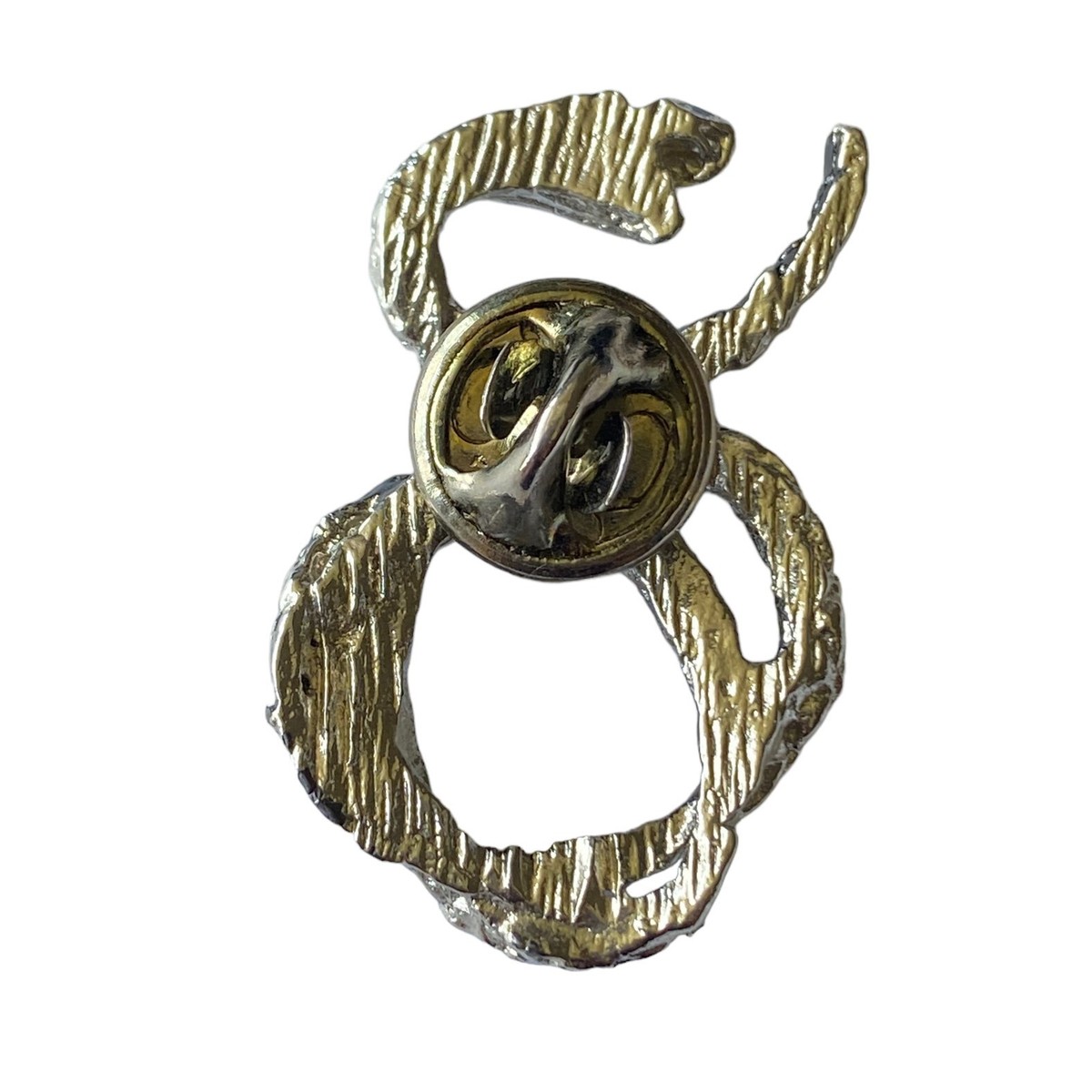 Coiled Rattle Snake Pin Silver Tone Vintage | eBay