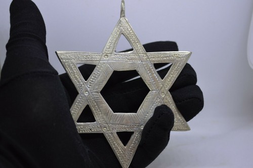 Ancient Artifact Jewish Judean Judea Christian Roman Star of David Billon Silver - Picture 2 of 7