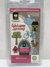 Cricut April Showers Cartridge 2000901 Spring Flowers Garden Squirrel New