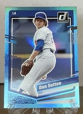 Don Sutton 2023 Donruss Baseball Base Holo Blue #156 - Los Angeles Dodgers