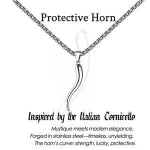 Authentic 18K Gold Plated Italian Horn Amulet Pendant Necklace Jewelry Gift For Men Womens