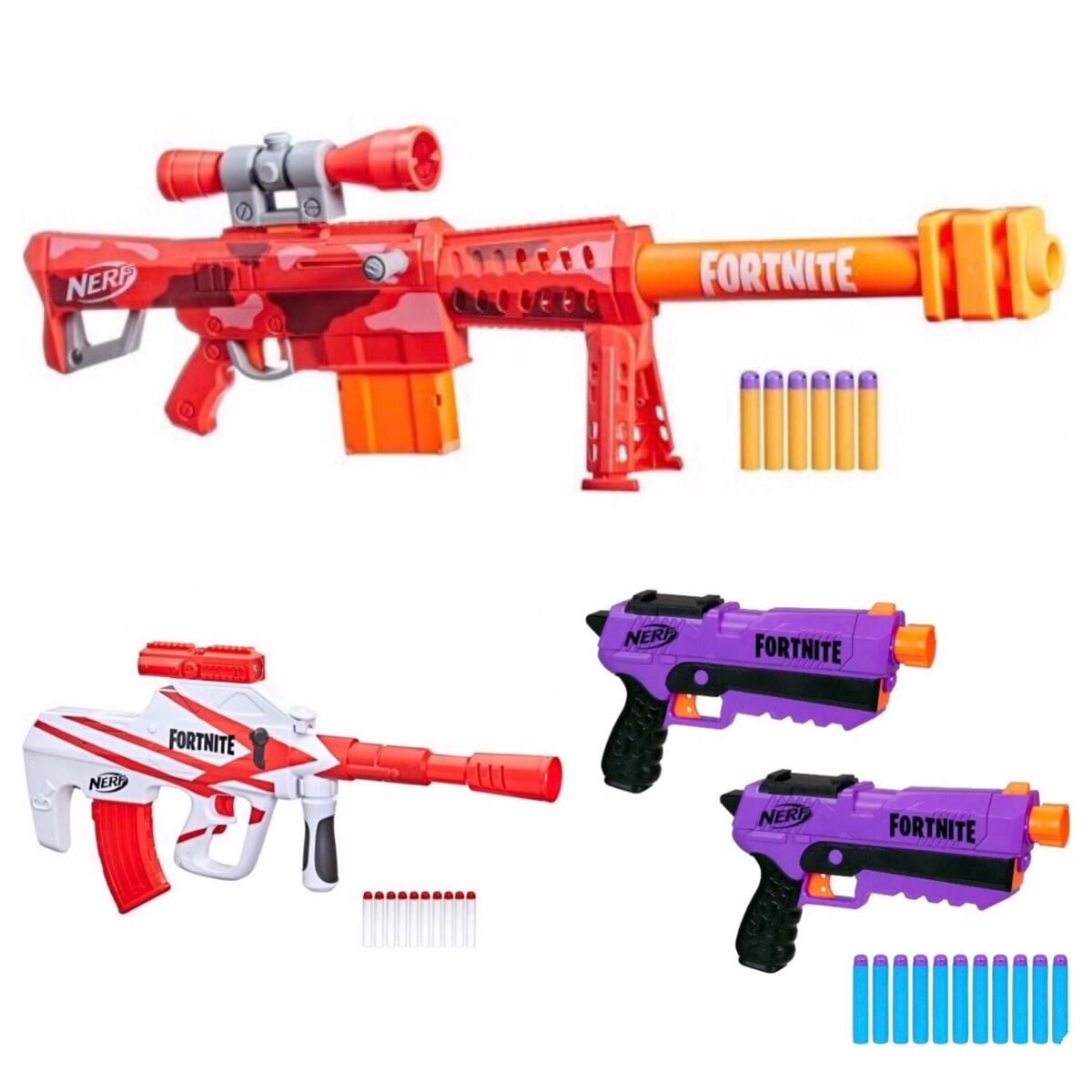 NEW Nerf Fortnite Heavy SR Blaster Sniper Rifle Nerf Guns Boys Toy