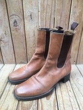 Stivali da donna in pelle marrone Buttero invecchiato taglia EUR 40 US 10 UK 7