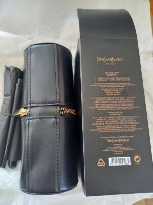 Yves Saint Laurent Makeup 3 Brush Set w/Pouch Not Sold in Store