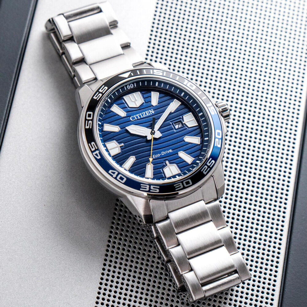 CITIZEN ECO-DRIVE AW1525-81L BLUE DIAL STAINLESS STEEL MEN'S CITIZEN ECO-DRIVE AW1525-81L BLUE DIAL STAINLESS STEEL MEN'S