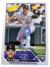 2023 Topps #63 C.J. Cron Colorado Rockies MLB Baseball Card (A1
