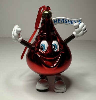 HERSHEYS CHOCOLATE KISS ORNAMENT FROM HERSHEY PENNSYLVANIA CHOCOLATE FACTORY