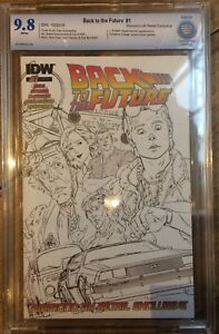 Back To The Future #1 1st print Schoening IDW UK Diamond Sketch Variant CBCS 9.8