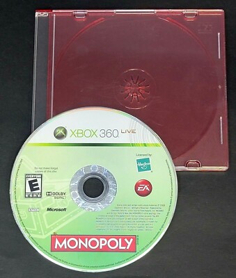 Monopoly (Microsoft Xbox 360, 2008) Disc Only