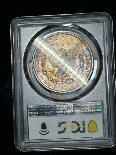1885 O PCGS MS63 Silver Morgan Dollar ( Toning On Reverse) - Picture 5 of 7