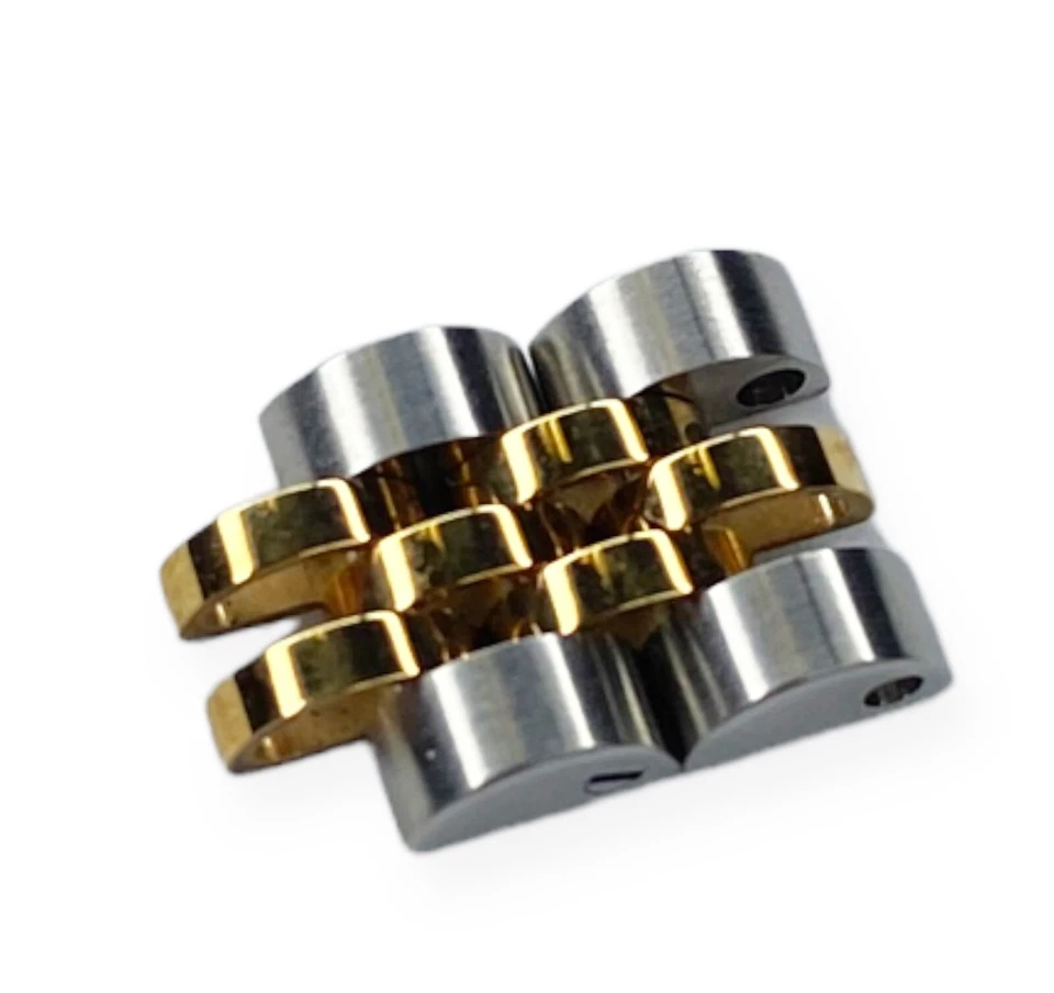 ROLEX GENUÍNO S AÇO E OURO 2 PEÇAS ELOS JUBILEU PARA RELÓGIO LADY DATEJUST 26mm - Imagem 4 de 4