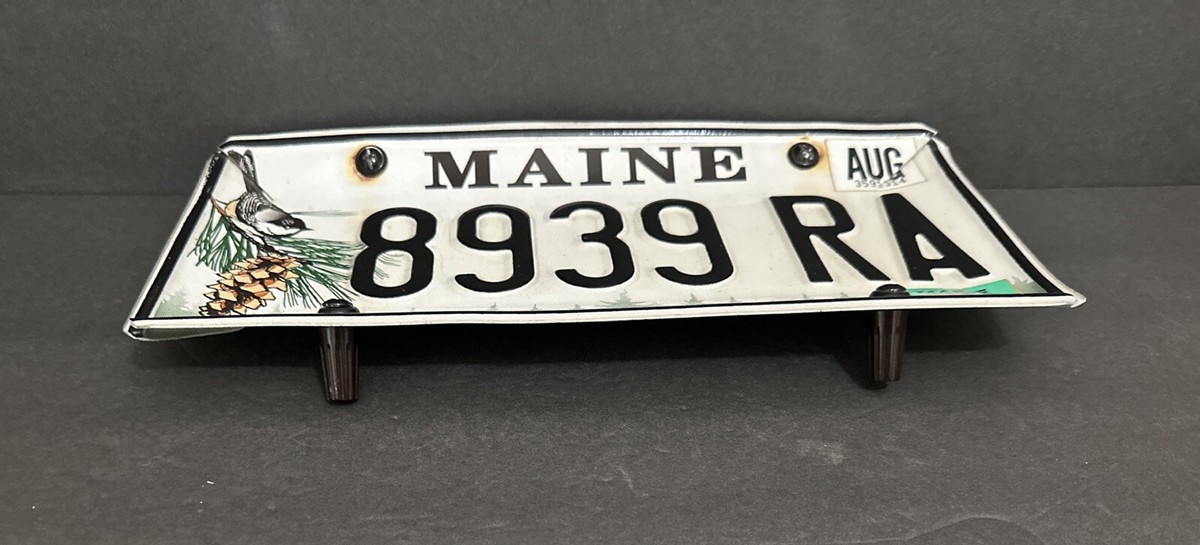 Vintage 2012 Maine License Plate Souvenir Art Decor Man Cave Bar