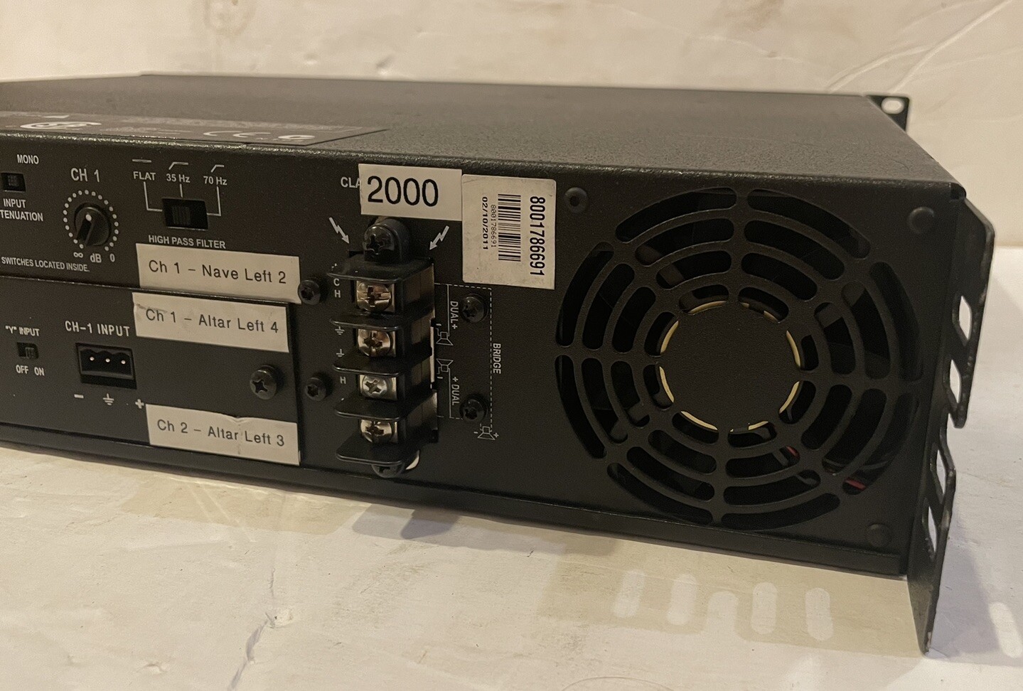 Crown CTS2000 TwoChannel Power Amplifier CTS2000 CTs P.I.P. BBY eBay