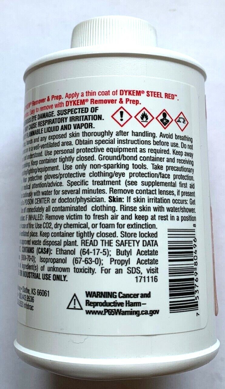 Dykem STEEL RED Layout Fluid 80396 - Chất đánh Dấu Bề Mặt Thép - Nhà