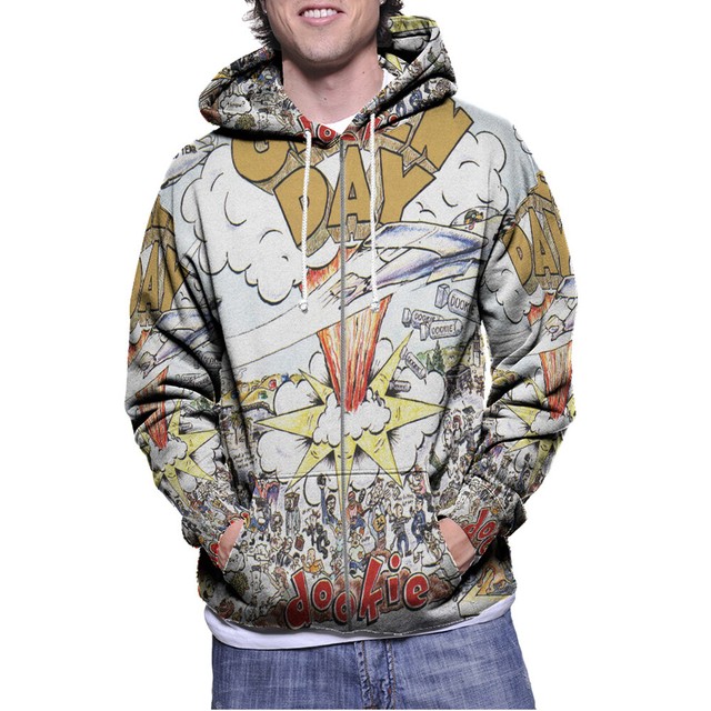Green Day Band Dookie Album Hoodie Fullprint New Men's Hoodie