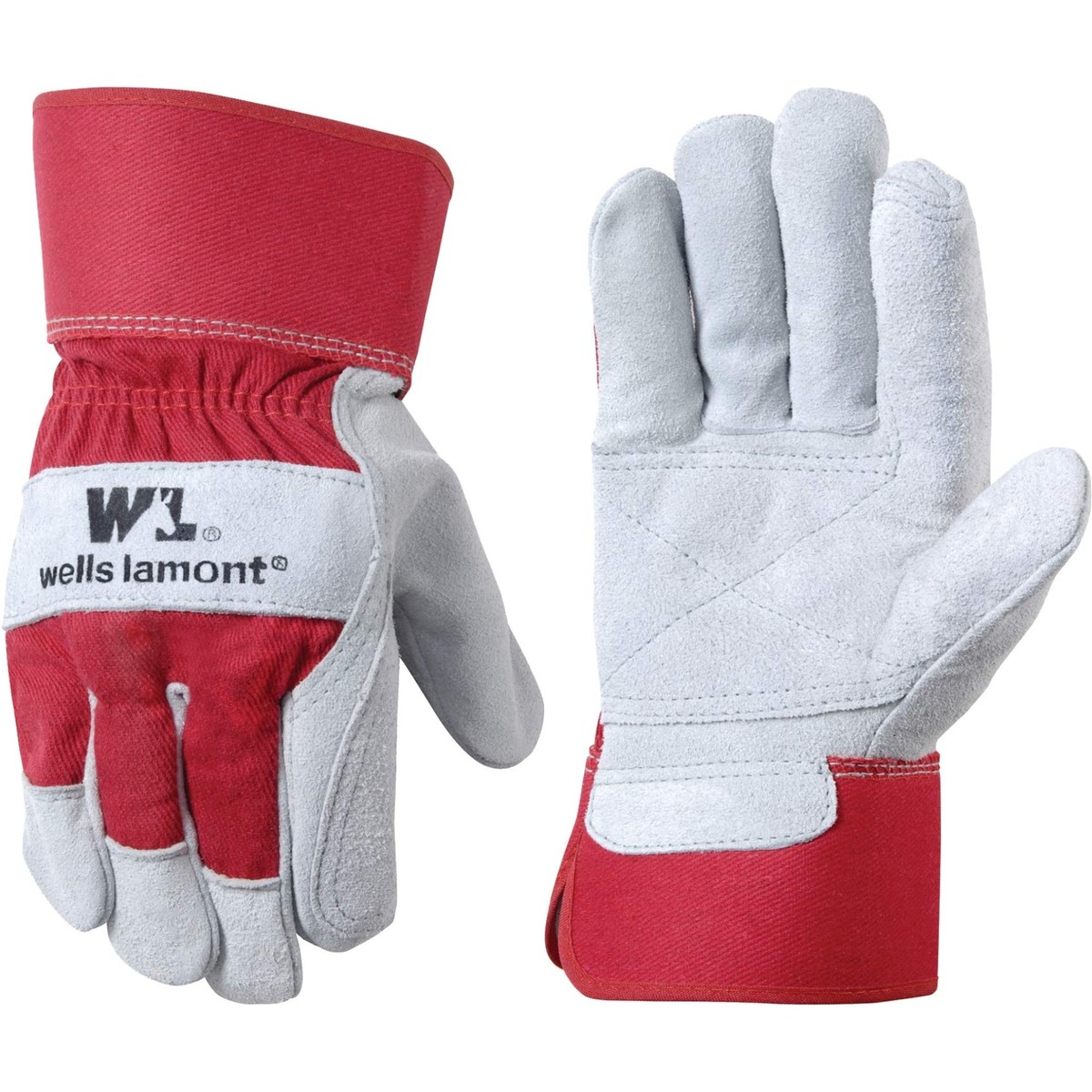 Wells Lamont Men's Outdoor Palm Work Gloves Red Large | eBay