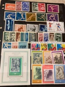 Bulgaria Postage Lot All Different Approx 40 Stamps/1-SS Sheet MNH SKU# 34913