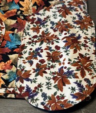 Christmas Berries Fall Leaves Double Sided Fa...