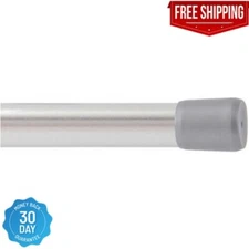 5/8″ Nickel Adjustable Spring Tension Curtain Rod, 48-75", Nickel